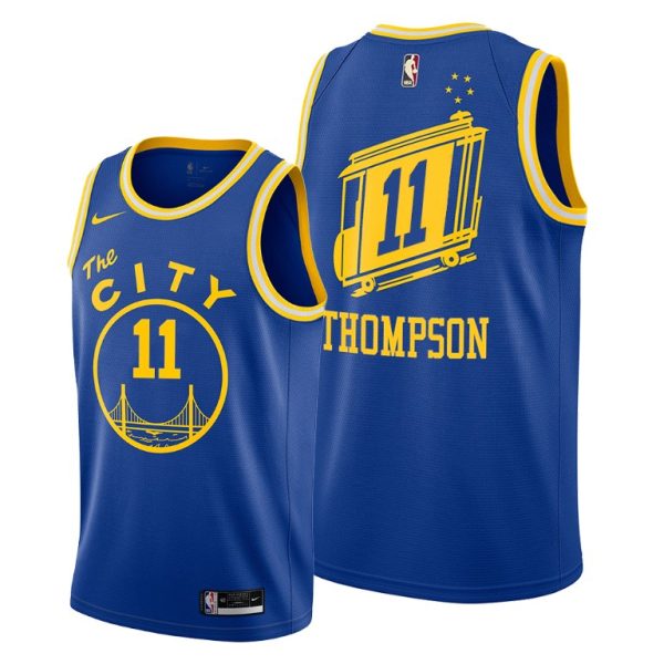 Golden State Warriors Klay Thompson Royal 2021 Classic Jersey Golden State Warriors Klay Thompson Royal 2021 Classic Jersey