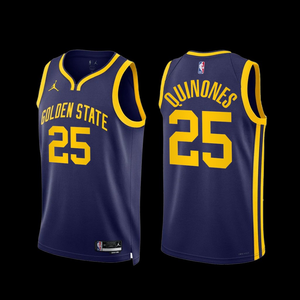 Golden State Warriors Lester Quinones 2022-23 Statement Edition Jersey Navy Golden State Warriors Lester Quinones 2022-23 Statement Edition Jersey Navy