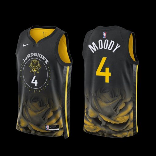 Golden State Warriors Moses Moody 2022-23 Black City Edition Jersey