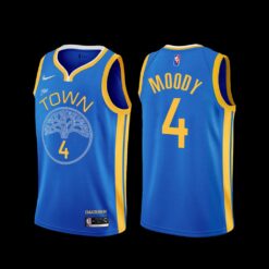 Golden State Warriors Moses Moody 2022-23 Blue Earned Edition Jersey
