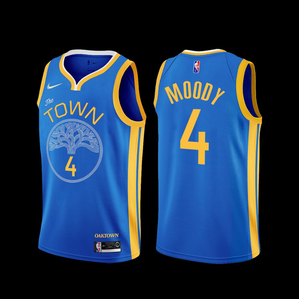 Golden State Warriors Moses Moody 2022-23 Blue Earned Edition Jersey Golden State Warriors Moses Moody 2022-23 Blue Earned Edition Jersey