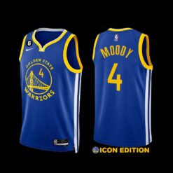 Golden State Warriors Moses Moody 2022-23 Icon Edition Jersey Royal