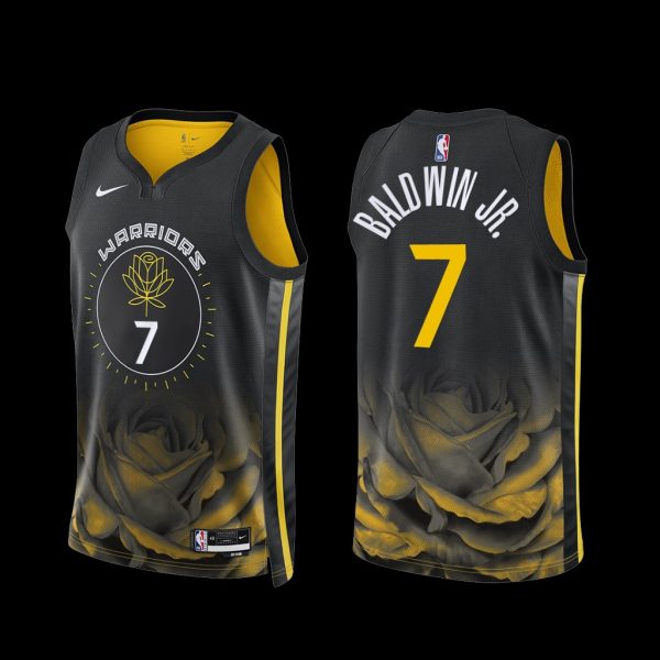 Golden State Warriors Patrick Baldwin Jr. 2022-23 Black City Edition Jersey Golden State Warriors Patrick Baldwin Jr. 2022-23 Black City Edition Jersey