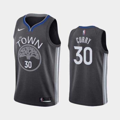 Golden State Warriors Stephen Curry 2020 Black Statement Jersey
