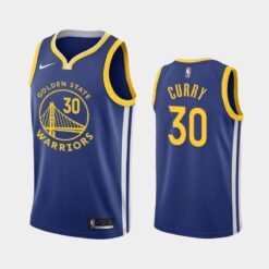 Golden State Warriors Stephen Curry 2020 Blue Icon Jersey