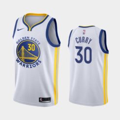 Golden State Warriors Stephen Curry 2020 White Association Jersey