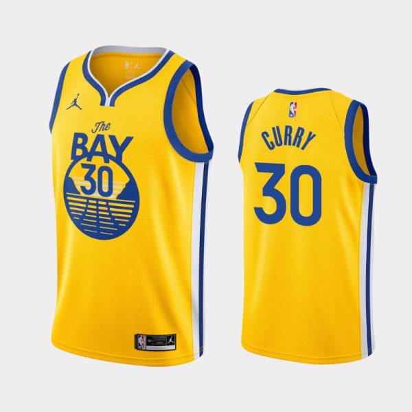 Golden State Warriors Stephen Curry 2021 Gold Statement Jersey Golden State Warriors Stephen Curry 2021 Gold Statement Jersey