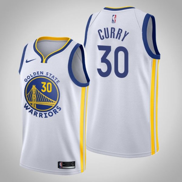 Golden State Warriors Stephen Curry 2021 White Association Jersey Golden State Warriors Stephen Curry 2021 White Association Jersey