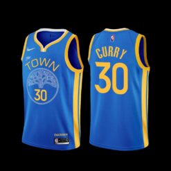 Golden State Warriors Stephen Curry 2022-23 Blue Earned Edition Jersey