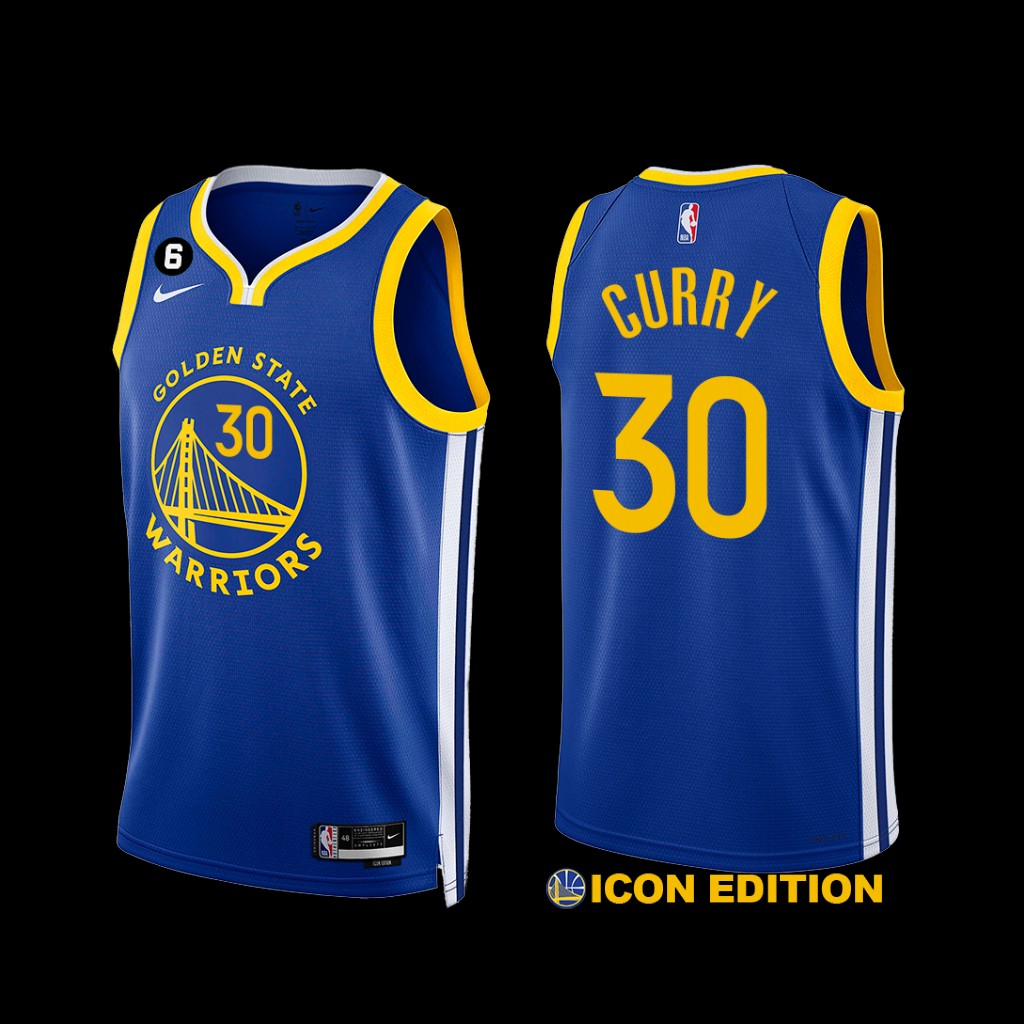 Golden State Warriors Stephen Curry 2022-23 Icon Edition Jersey Royal Golden State Warriors Stephen Curry 2022-23 Icon Edition Jersey Royal