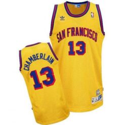 Golden State Warriors Wilt Chamberlain Yellow Throwback Jersey