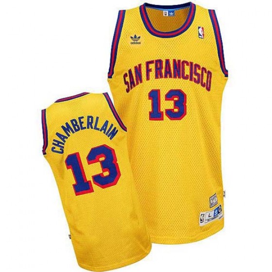 Golden State Warriors Wilt Chamberlain Yellow Throwback Jersey Golden State Warriors Wilt Chamberlain Yellow Throwback Jersey