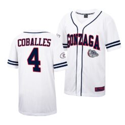 Gonzaga Bulldogs Connor Coballes College Baseball Jersey White