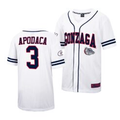 Gonzaga Bulldogs Enzo Apodaca College Baseball Jersey White