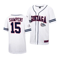 Gonzaga Bulldogs Ezra Samperi College Baseball Jersey White
