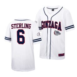 Gonzaga Bulldogs Grayson Sterling College Baseball Jersey White