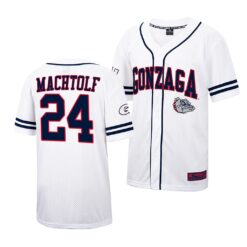 Gonzaga Bulldogs Jack Machtolf College Baseball Jersey White