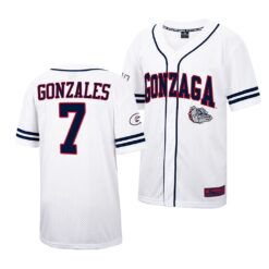 Gonzaga Bulldogs Marco Gonzales College Baseball Jersey White