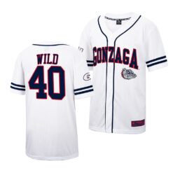 Gonzaga Bulldogs Owen Wild College Baseball Jersey White