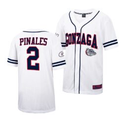 Gonzaga Bulldogs Savier Pinales College Baseball Jersey White