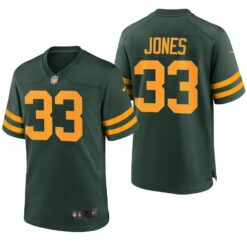Green Bay Packers Aaron Jones Green Throwback Limited Jersey