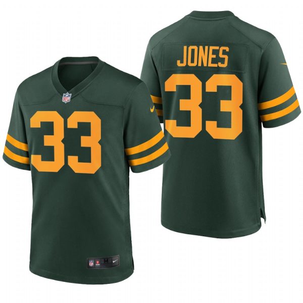 Green Bay Packers Aaron Jones Green Throwback Limited Jersey Green Bay Packers Aaron Jones Green Throwback Limited Jersey