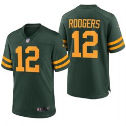 Green Bay Packers Aaron Rodgers Green Throwback Limited Jersey