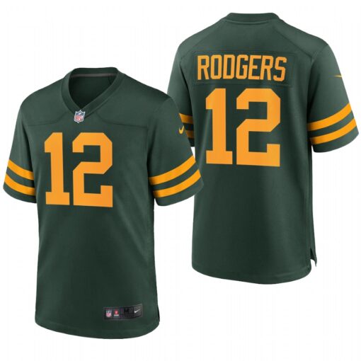 Green Bay Packers Aaron Rodgers Green Throwback Limited Jersey