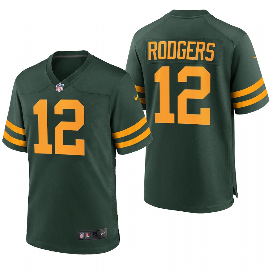 Green Bay Packers Aaron Rodgers Green Throwback Limited Jersey Green Bay Packers Aaron Rodgers Green Throwback Limited Jersey