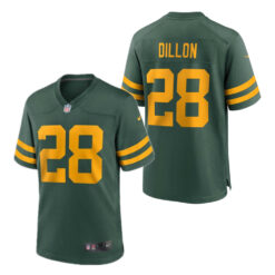 Green Bay Packers AJ Dillon Green Throwback Limited Jersey
