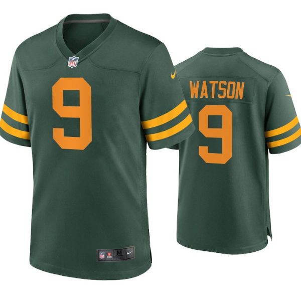 Green Bay Packers Christian Watson Green Throwback Limited Jersey Green Bay Packers Christian Watson Green Throwback Limited Jersey