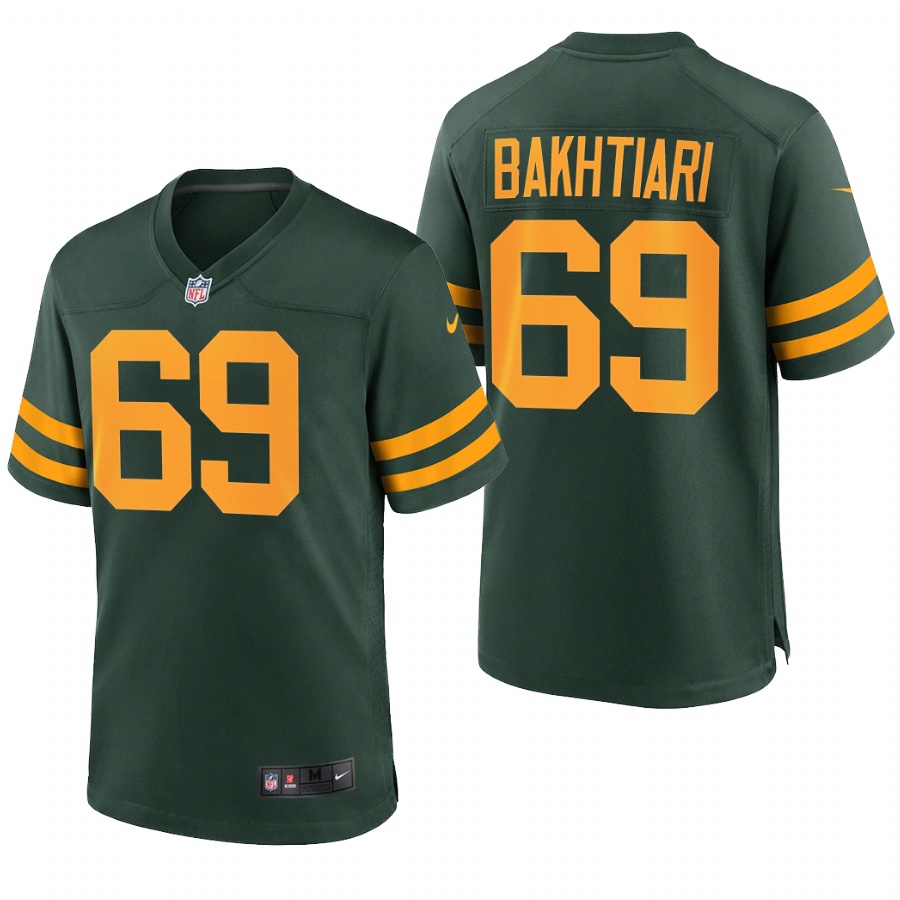 Green Bay Packers David Bakhtiari Green Throwback Limited Jersey Green Bay Packers David Bakhtiari Green Throwback Limited Jersey