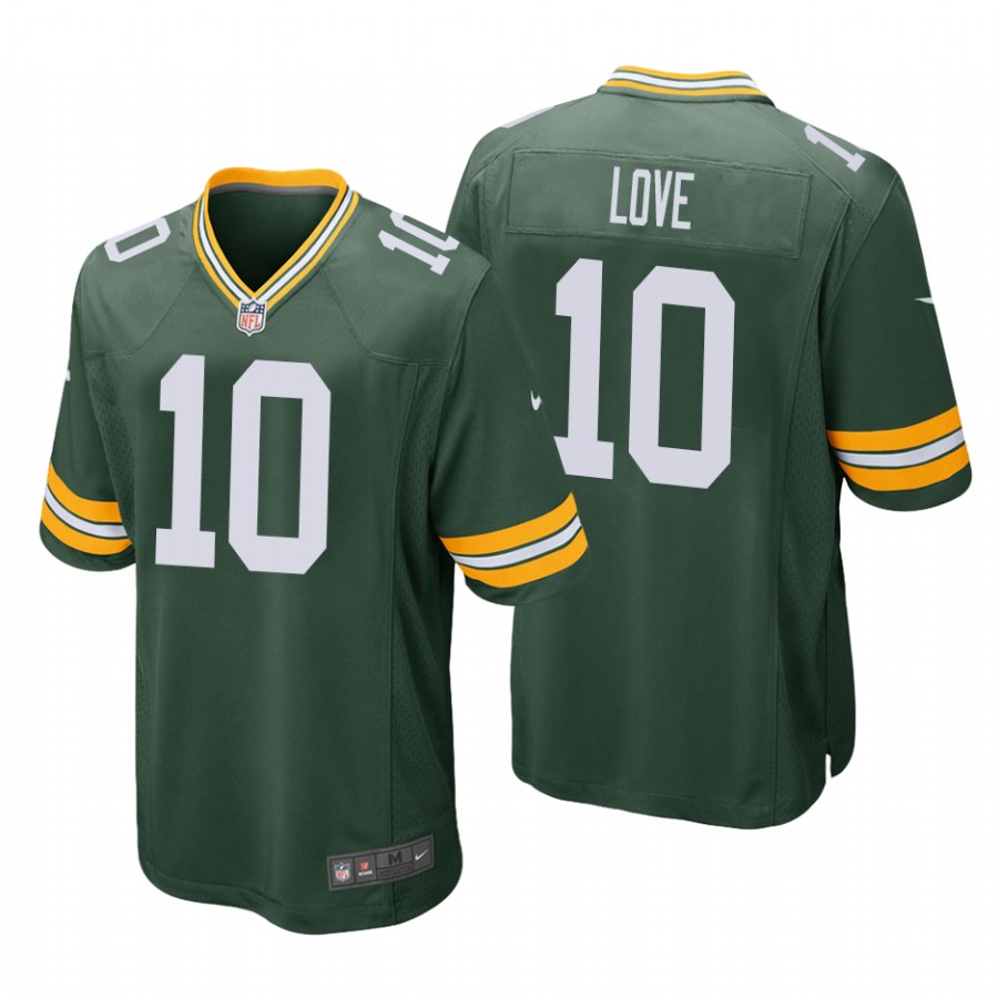 Green Bay Packers Jordan Love Green Limited Jersey Green Bay Packers Jordan Love Green Limited Jersey
