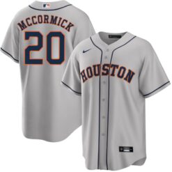 Houston Astros Chas McCormick Gray Road Replica Jersey