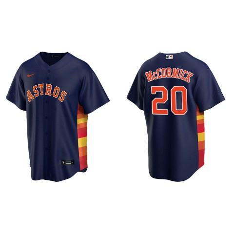 Houston Astros Chas McCormick Navy Alternate Replica Jersey Houston Astros Chas McCormick Navy Alternate Replica Jersey