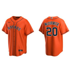 Houston Astros Chas McCormick Orange Alternate Replica Jersey