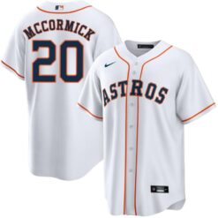 Houston Astros Chas McCormick White Home Replica Jersey