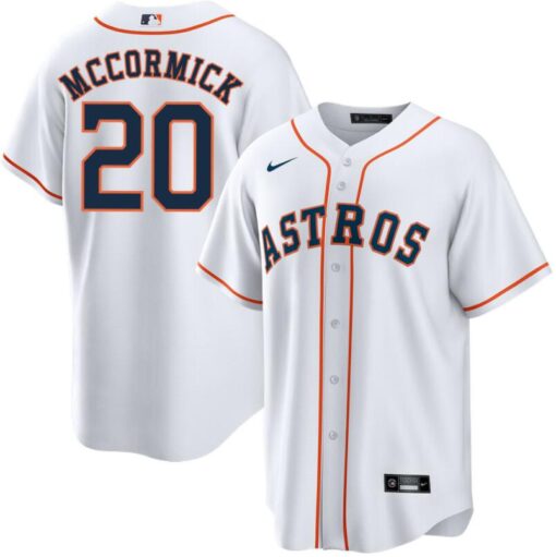 Houston Astros Chas McCormick White Home Replica Jersey