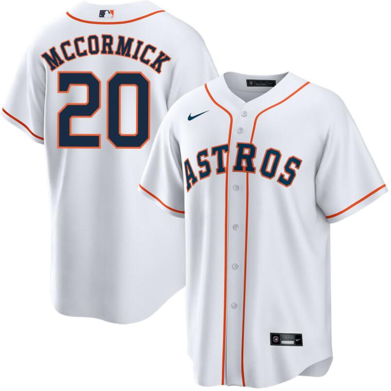 Houston Astros Chas McCormick White Home Replica Jersey Houston Astros Chas McCormick White Home Replica Jersey