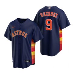 Houston Astros Christian Vazquez Navy Alternate Replica Jersey