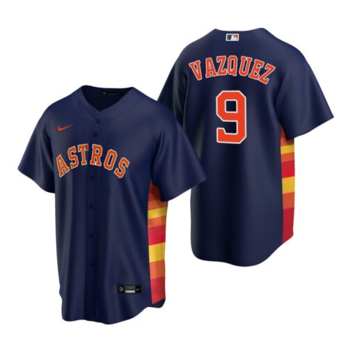 Houston Astros Christian Vazquez Navy Alternate Replica Jersey