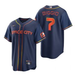 Houston Astros Craig Biggio Replica 2022 City Connect Navy Jersey