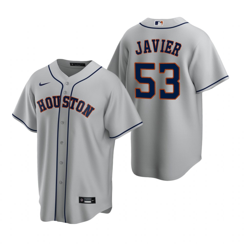 Houston Astros Cristian Javier Gray Road Replica Jersey Houston Astros Cristian Javier Gray Road Replica Jersey