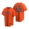 Houston Astros Cristian Javier Navy Alternate Replica Jersey