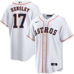 Houston Astros David Hensley White Home Replica Jersey