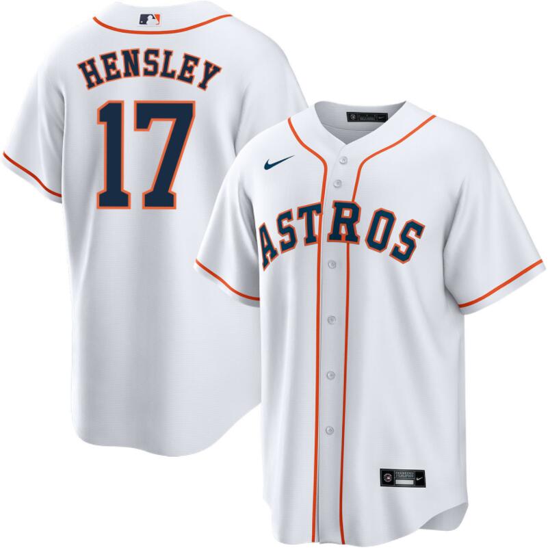 Houston Astros David Hensley White Home Replica Jersey Houston Astros David Hensley White Home Replica Jersey