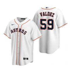 Houston Astros Framber Valdez White Home Replica Jersey