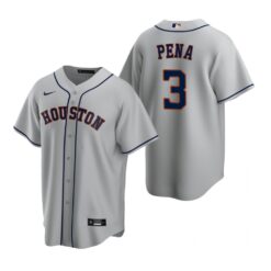 Houston Astros Jeremy Pena Gray Replica Road Jersey
