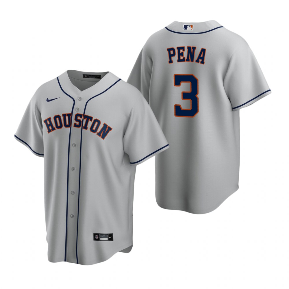 Houston Astros Jeremy Pena Gray Replica Road Jersey Houston Astros Jeremy Pena Gray Replica Road Jersey