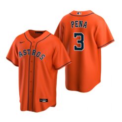 Houston Astros Jeremy Pena Orange Replica Alternate Jersey